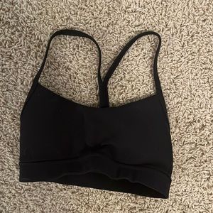 Black Lululemon flow y bra size 2